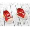 Figurki ozdoby na tort buty trampki dekoracje na roczek baby shower urodziny czerwone